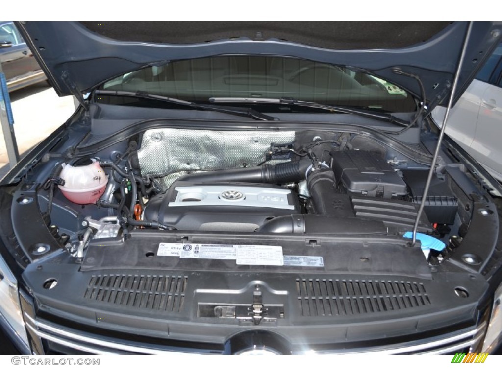 2012 Tiguan SEL - Deep Black Metallic / Black photo #20