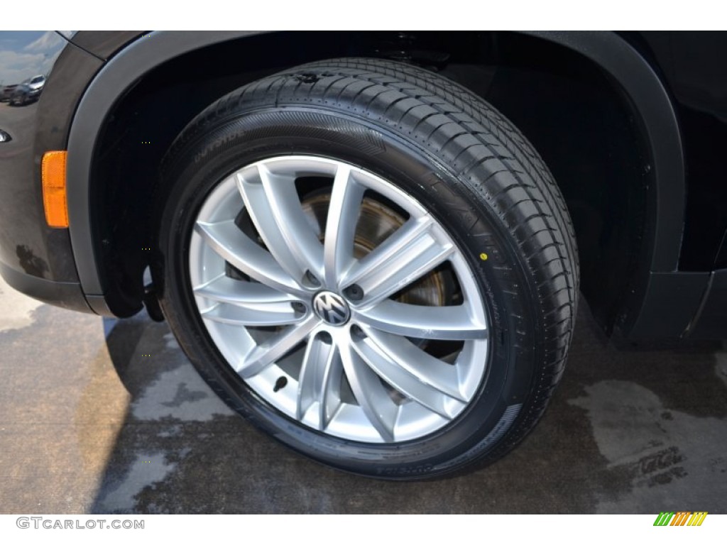 2012 Tiguan SEL - Deep Black Metallic / Black photo #22