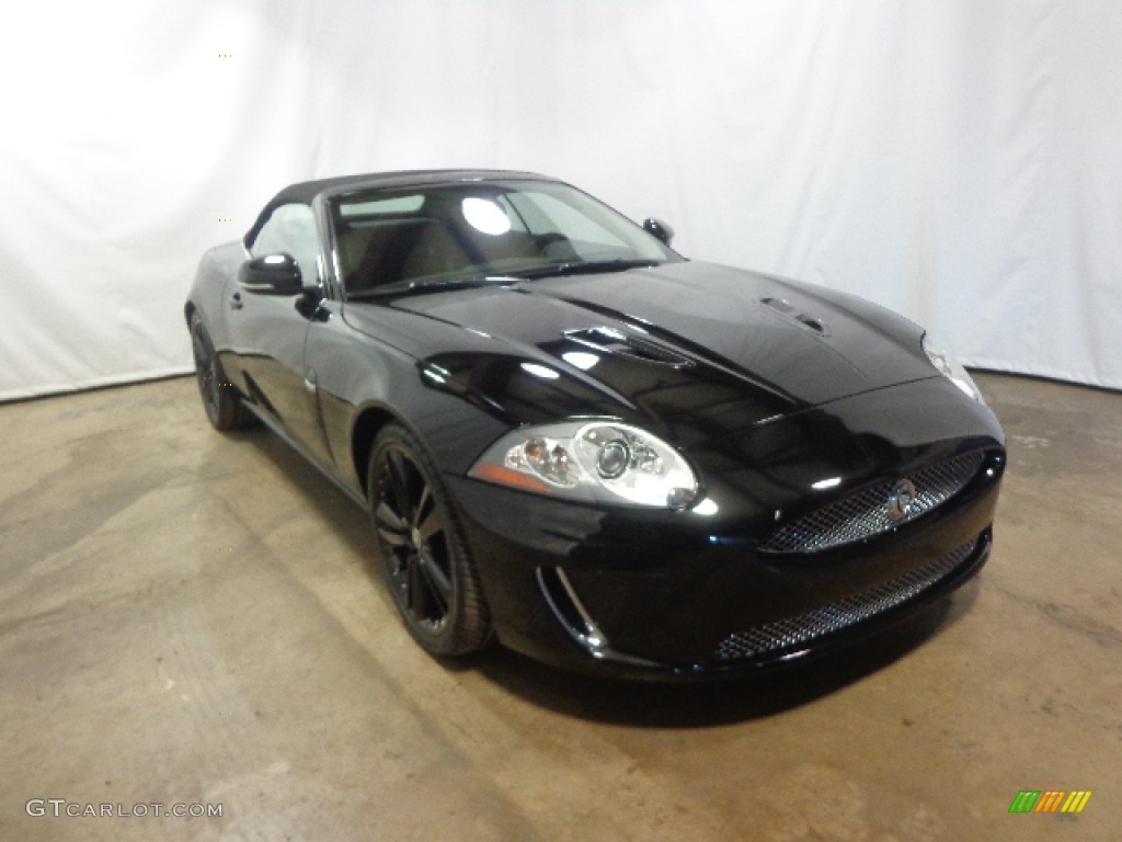 2011 XK XKR Convertible - Ultimate Black Metallic / Warm Charcoal/Warm Charcoal photo #1