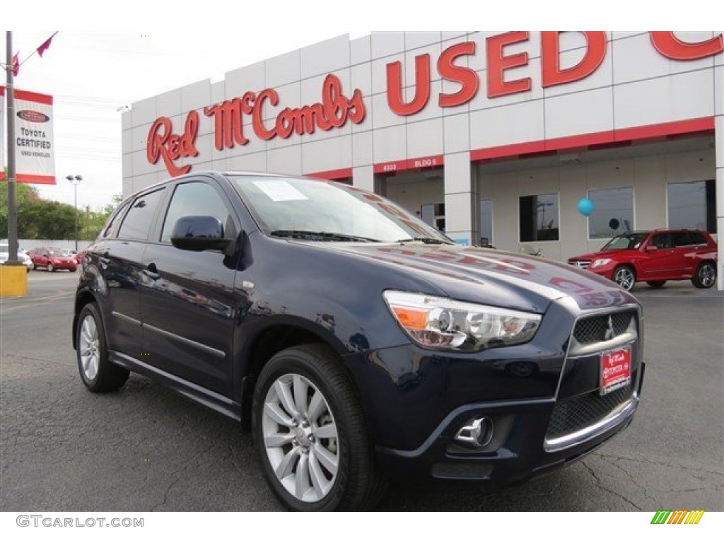 2011 Outlander Sport SE 4WD - Cosmic Blue Metallic / Black photo #1