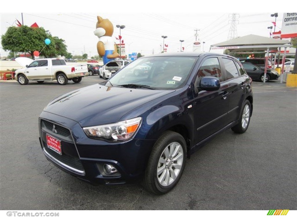 2011 Outlander Sport SE 4WD - Cosmic Blue Metallic / Black photo #3
