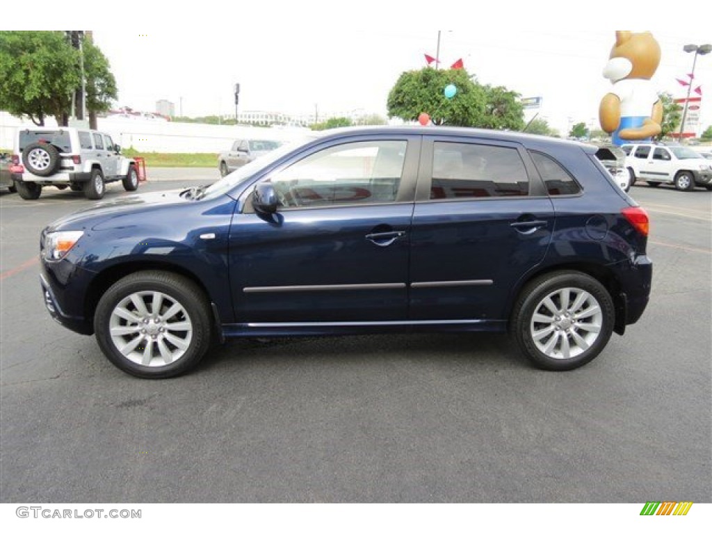2011 Outlander Sport SE 4WD - Cosmic Blue Metallic / Black photo #4