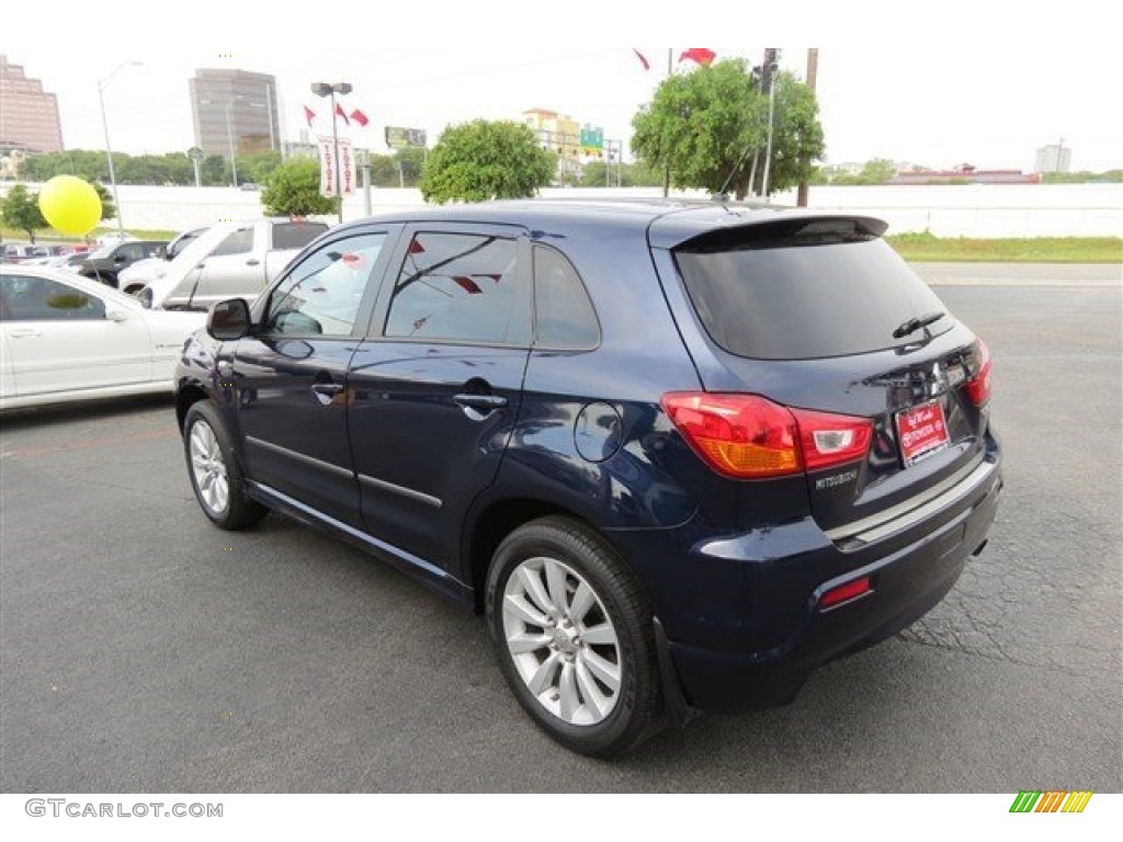 2011 Outlander Sport SE 4WD - Cosmic Blue Metallic / Black photo #5