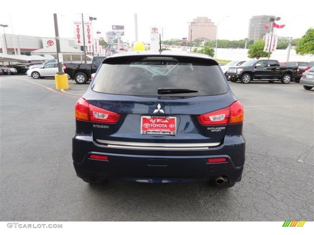 2011 Outlander Sport SE 4WD - Cosmic Blue Metallic / Black photo #6