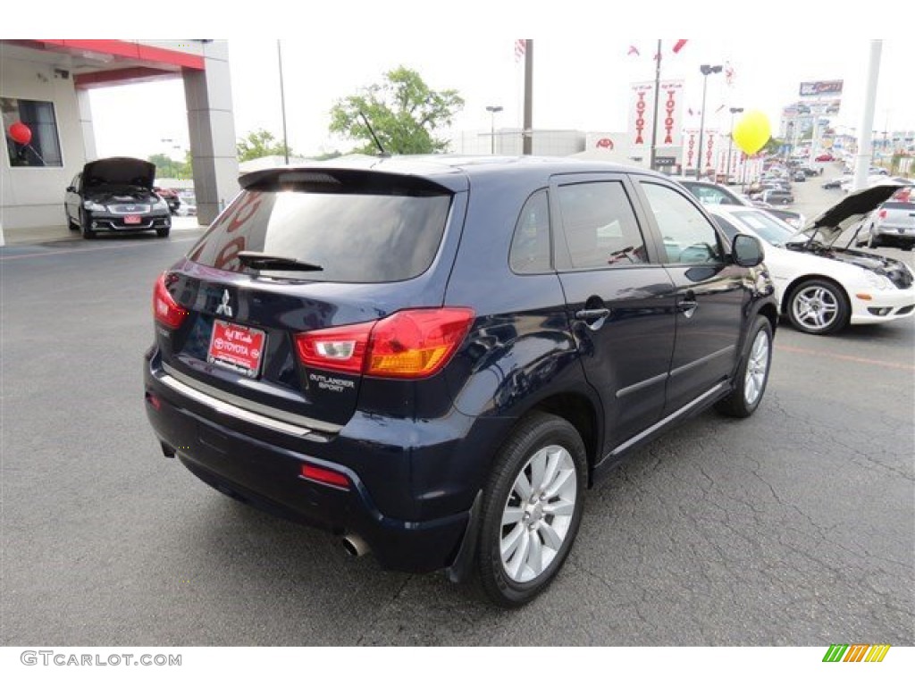 2011 Outlander Sport SE 4WD - Cosmic Blue Metallic / Black photo #7