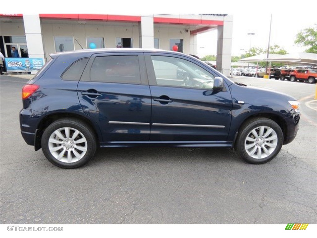 2011 Outlander Sport SE 4WD - Cosmic Blue Metallic / Black photo #8