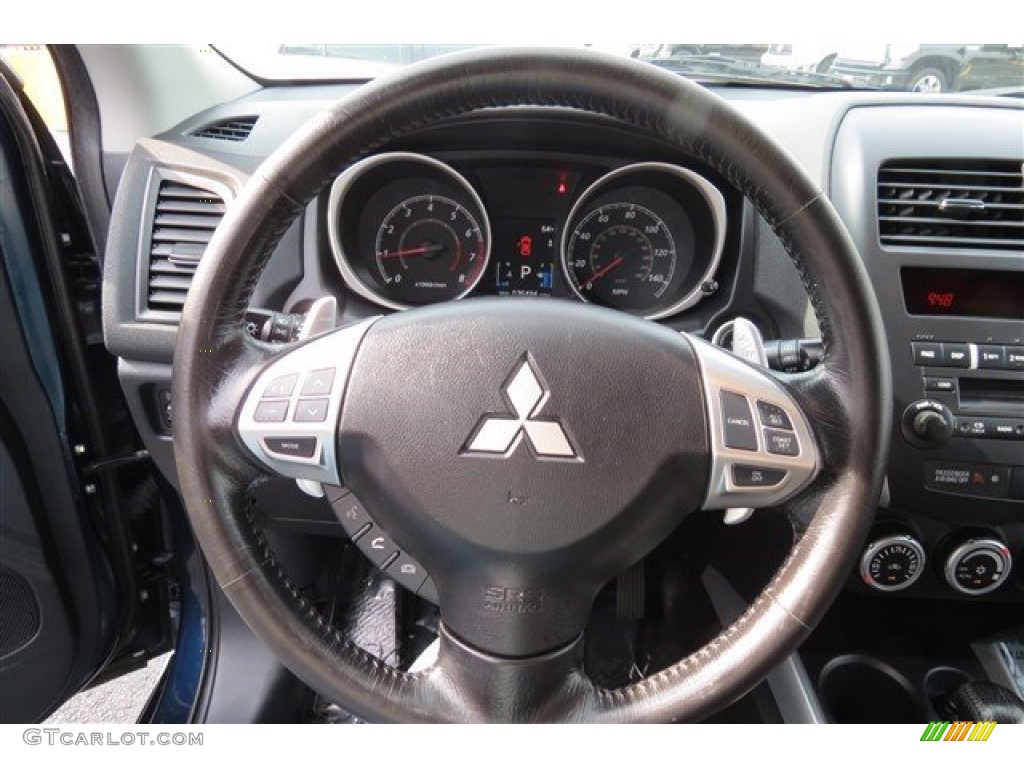 2011 Outlander Sport SE 4WD - Cosmic Blue Metallic / Black photo #17