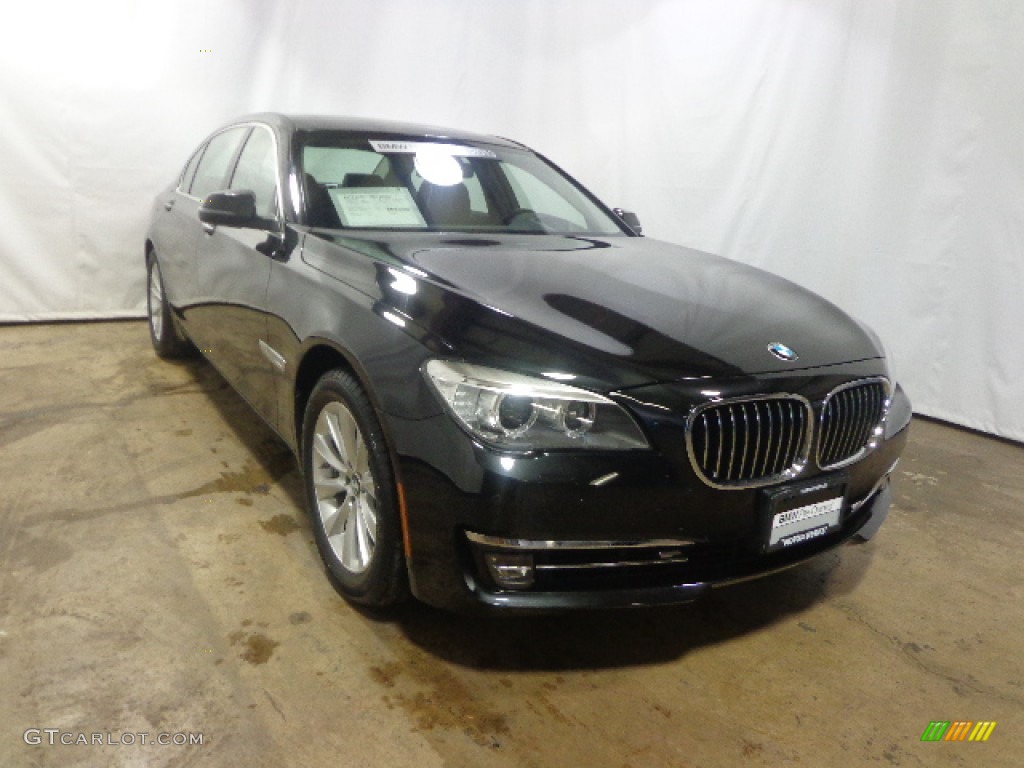 2013 7 Series 740Li xDrive Sedan - Black Sapphire Metallic / Black photo #2