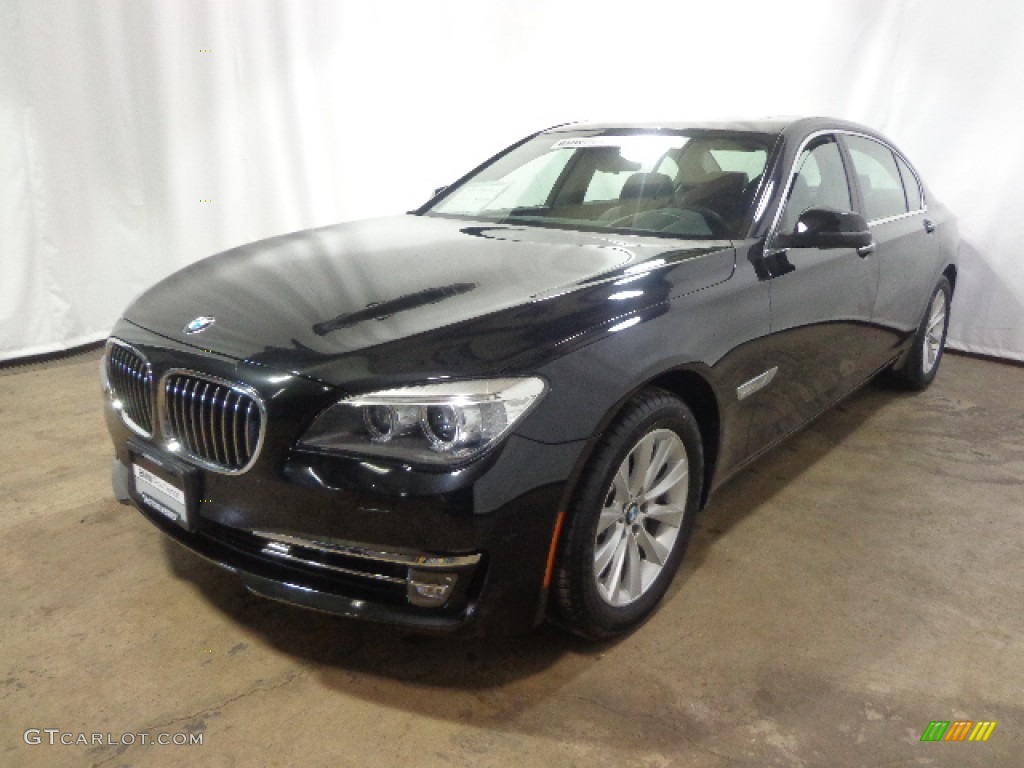 2013 7 Series 740Li xDrive Sedan - Black Sapphire Metallic / Black photo #4
