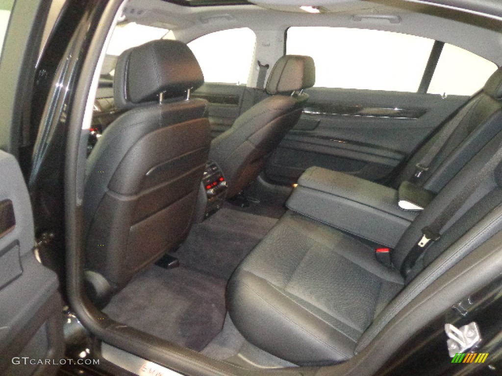 2013 7 Series 740Li xDrive Sedan - Black Sapphire Metallic / Black photo #28