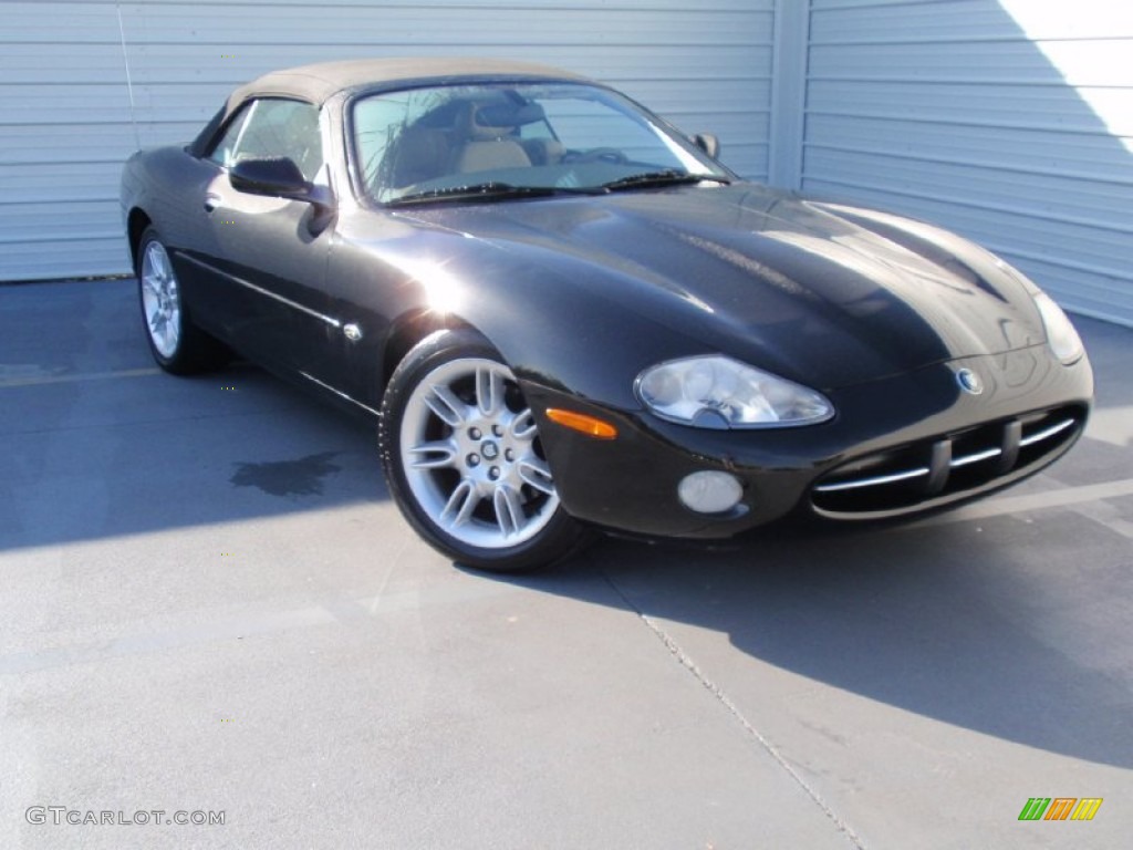 2002 XK XK8 Convertible - Anthracite Metallic / Oatmeal photo #1
