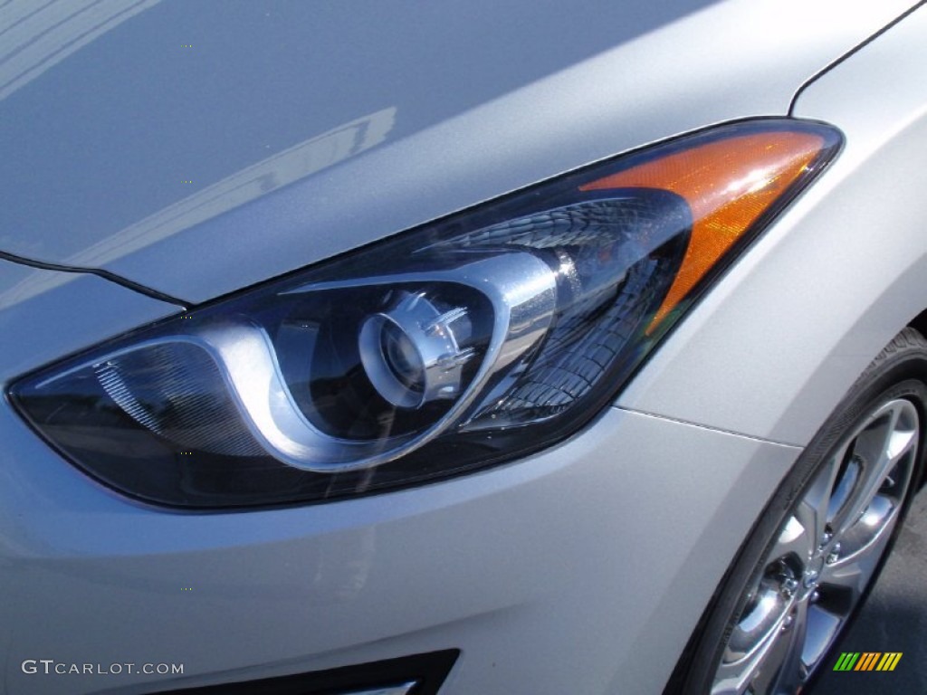 2014 Elantra GT - Shimmering Silver / Black photo #9