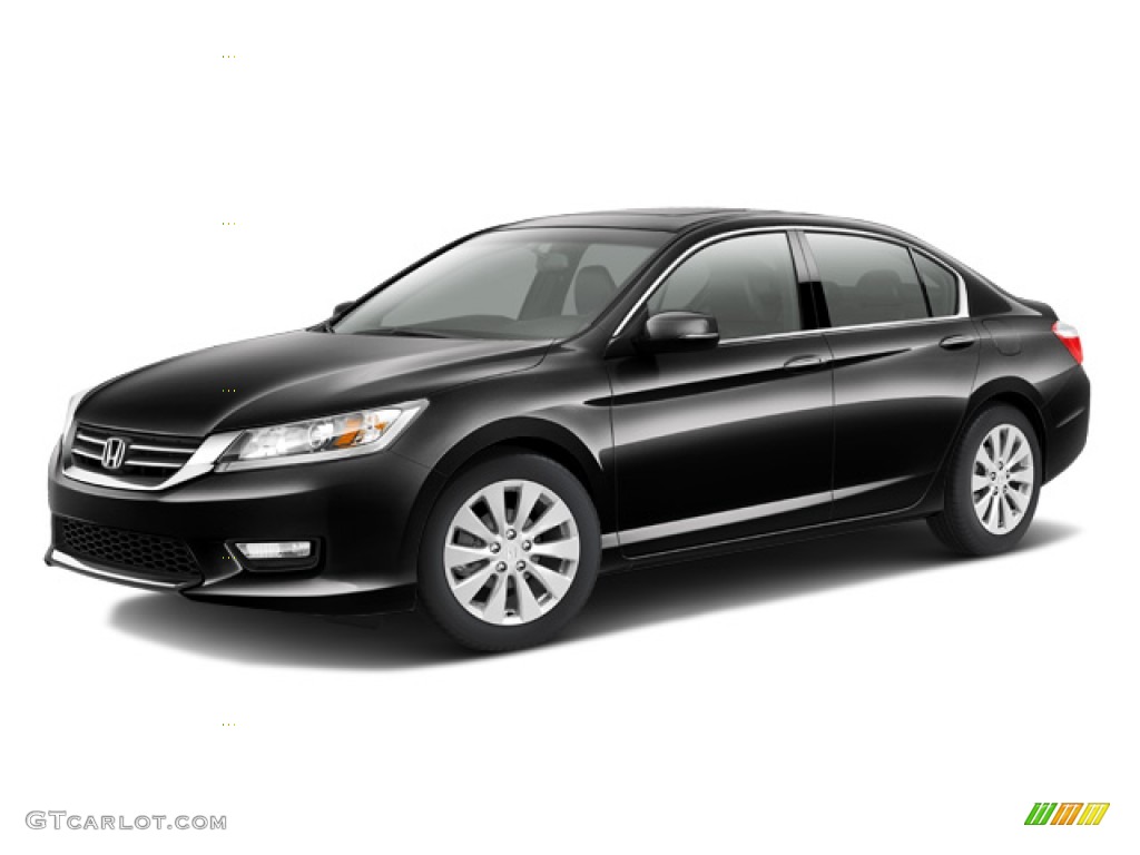 2014 Accord EX Sedan - Crystal Black Pearl / Black photo #21