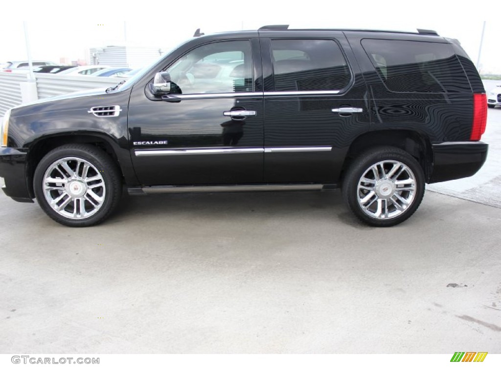 Black Ice Metallic 2012 Cadillac Escalade Platinum AWD Exterior Photo #92720935