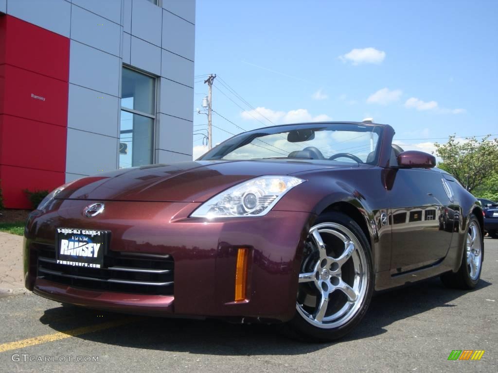 2006 350Z Touring Roadster - Interlagos Fire Metallic / Charcoal Leather photo #2