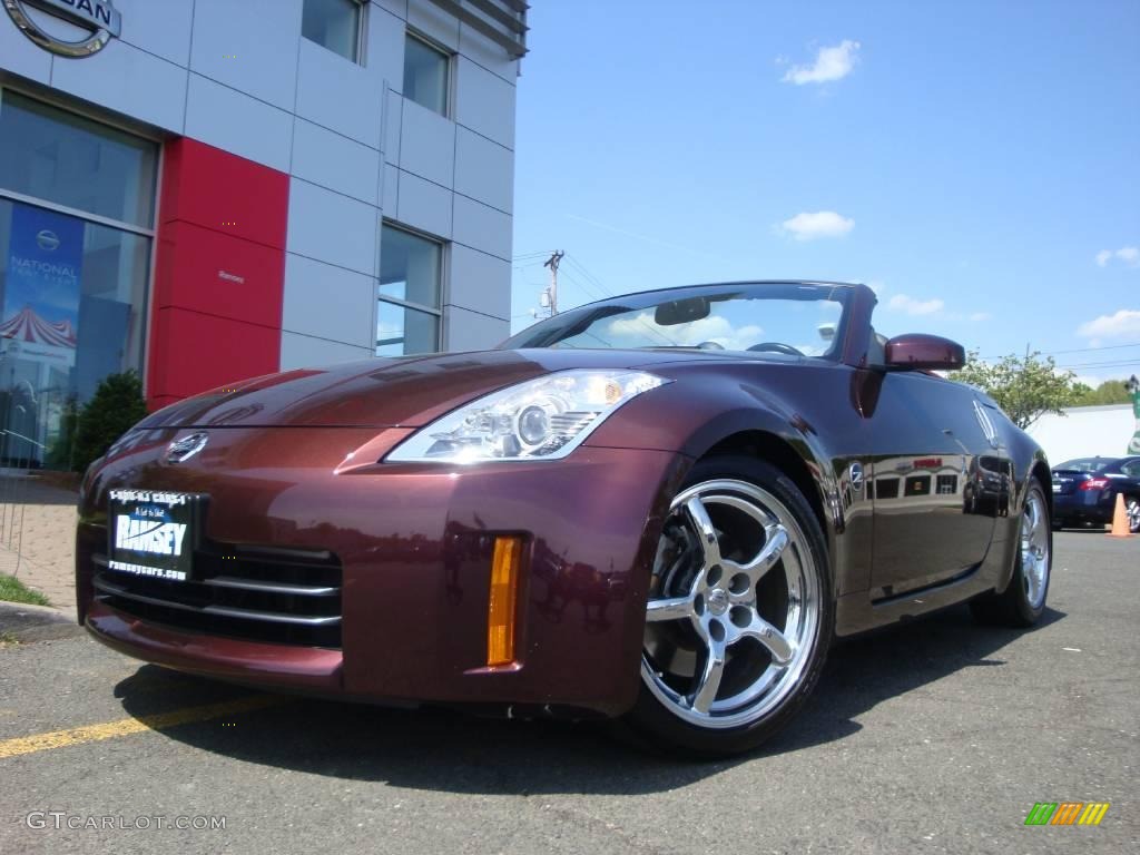2006 350Z Touring Roadster - Interlagos Fire Metallic / Charcoal Leather photo #3
