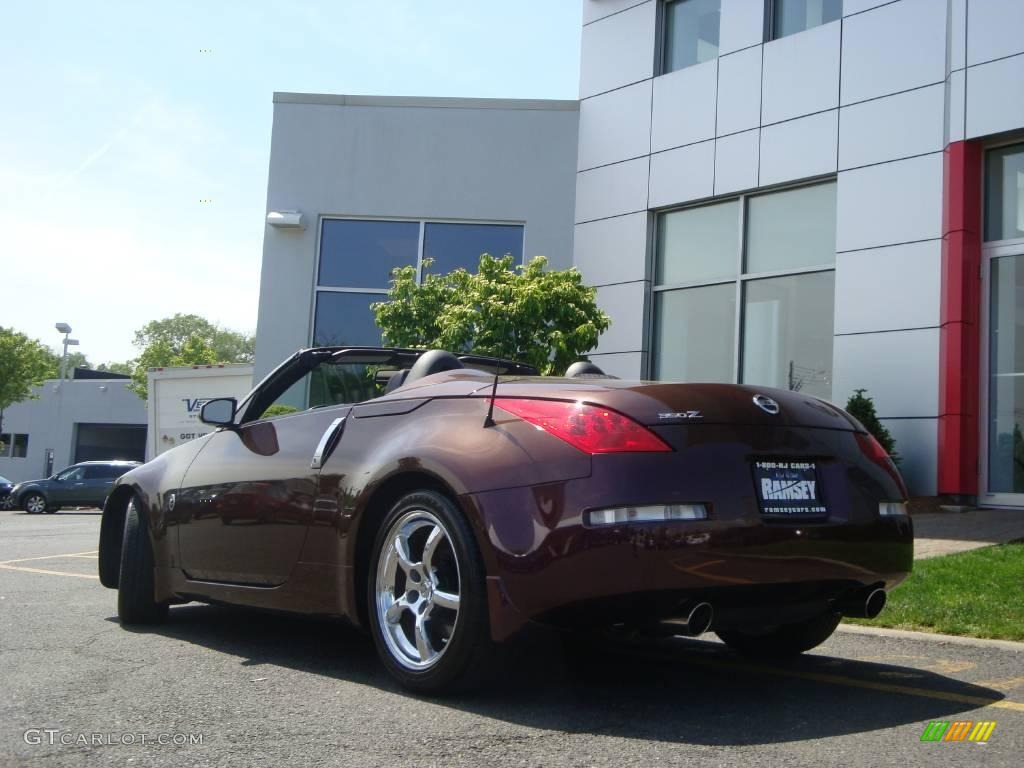 2006 350Z Touring Roadster - Interlagos Fire Metallic / Charcoal Leather photo #6
