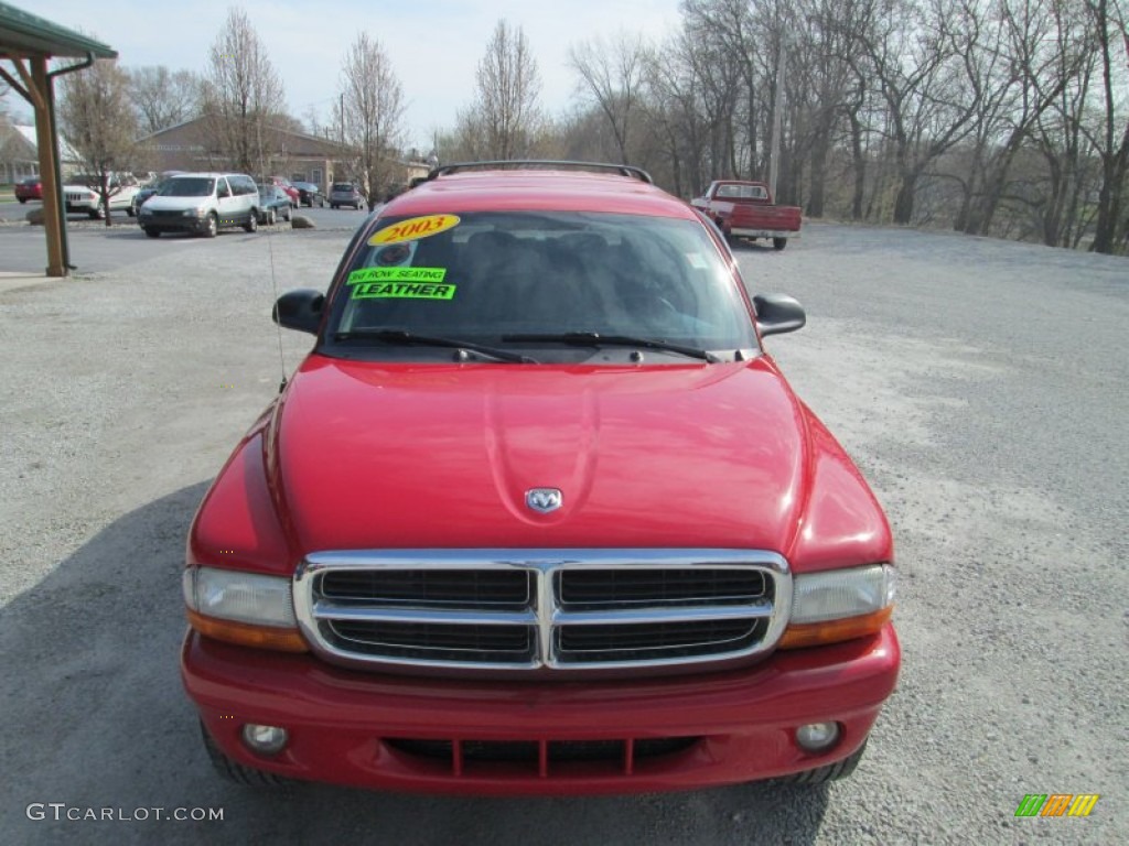 2003 Durango SLT 4x4 - Flame Red / Dark Slate Gray photo #4