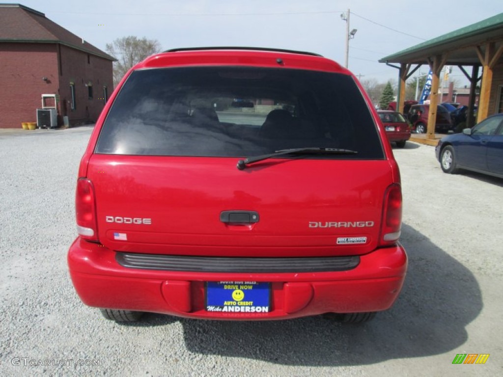 2003 Durango SLT 4x4 - Flame Red / Dark Slate Gray photo #8