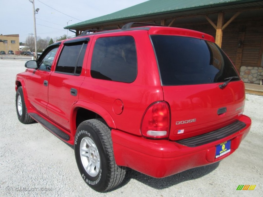 2003 Durango SLT 4x4 - Flame Red / Dark Slate Gray photo #9