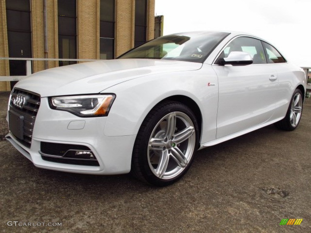 Glacier White Metallic 2014 Audi S5 3.0T Premium Plus quattro Coupe Exterior Photo #92725585