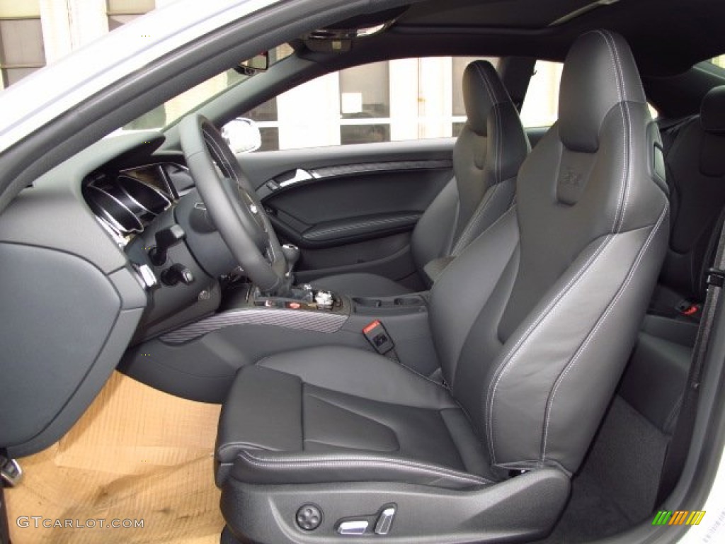 Black Interior 2014 Audi S5 3.0T Premium Plus quattro Coupe Photo #92725720