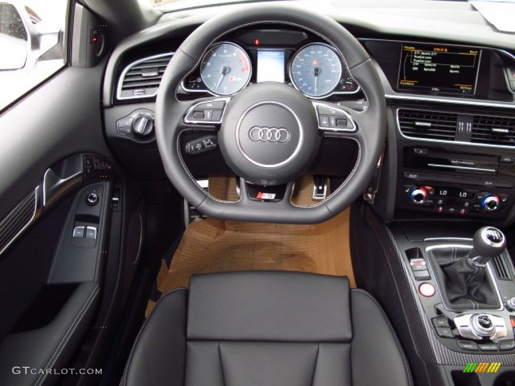 2014 Audi S5 3.0T Premium Plus quattro Coupe Black Dashboard Photo #92725762