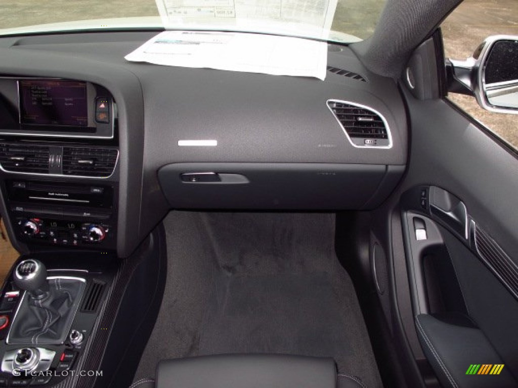 2014 Audi S5 3.0T Premium Plus quattro Coupe Black Dashboard Photo #92725785