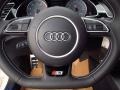 2014 Audi S5 Black Interior Steering Wheel Photo