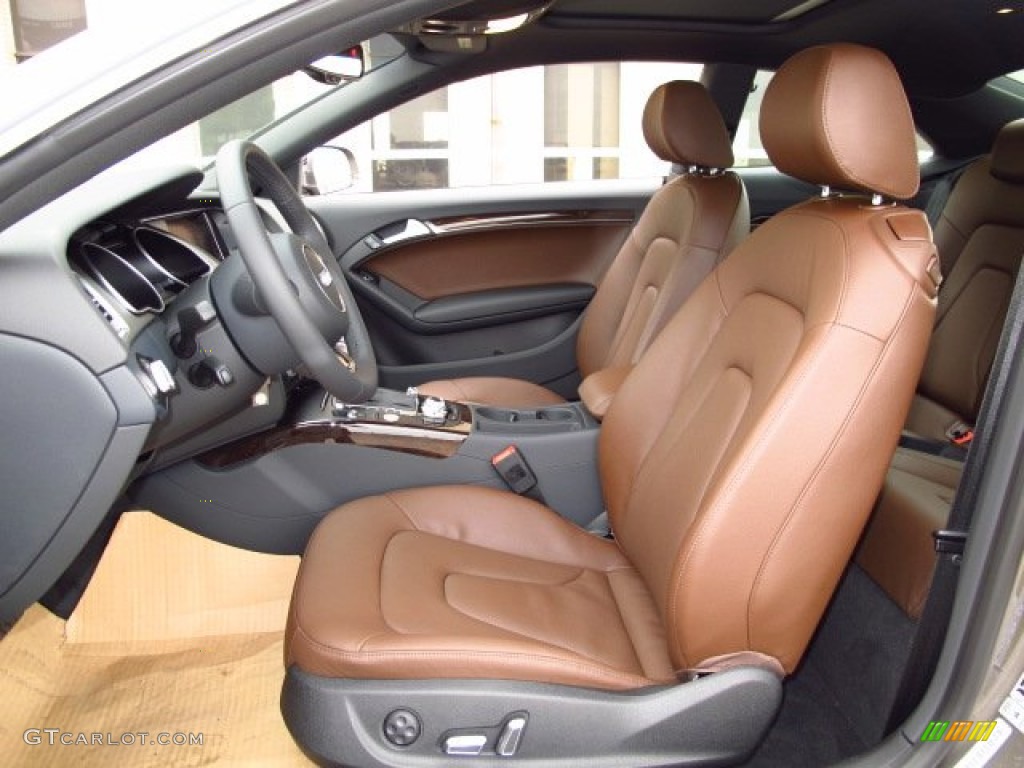 Chestnut Brown Interior 2014 Audi A5 2.0T quattro Coupe Photo #92726254