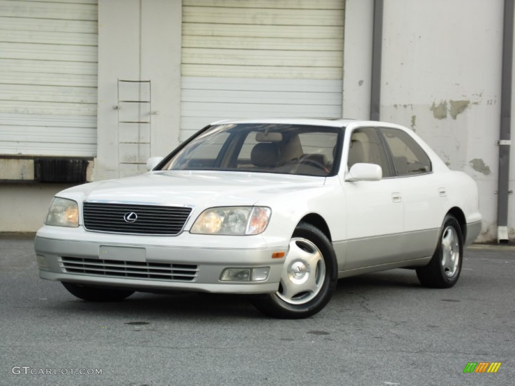 1999 LS 400 - Diamond White Pearl / Ivory photo #1
