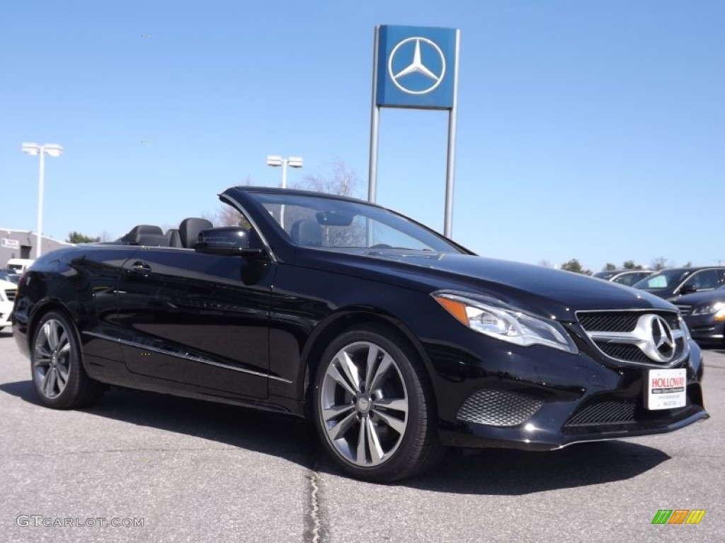 2014 E 350 Cabriolet - Black / Black photo #3