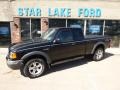 2002 Black Clearcoat Ford Ranger XLT SuperCab 4x4  photo #1