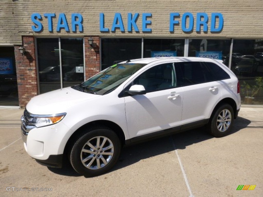 2012 Edge SEL AWD - White Platinum Metallic Tri-Coat / Medium Light Stone photo #1