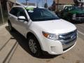 2012 White Platinum Metallic Tri-Coat Ford Edge SEL AWD  photo #3