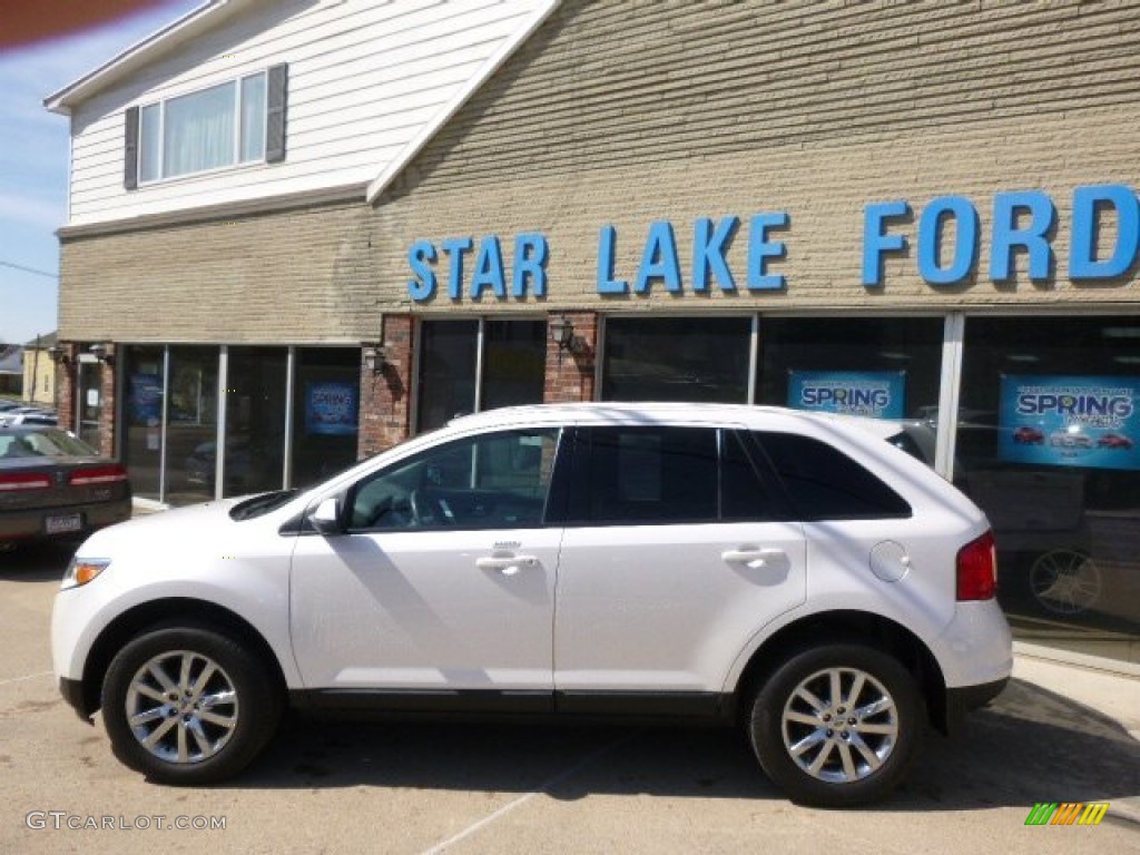 2012 Edge SEL AWD - White Platinum Metallic Tri-Coat / Medium Light Stone photo #7