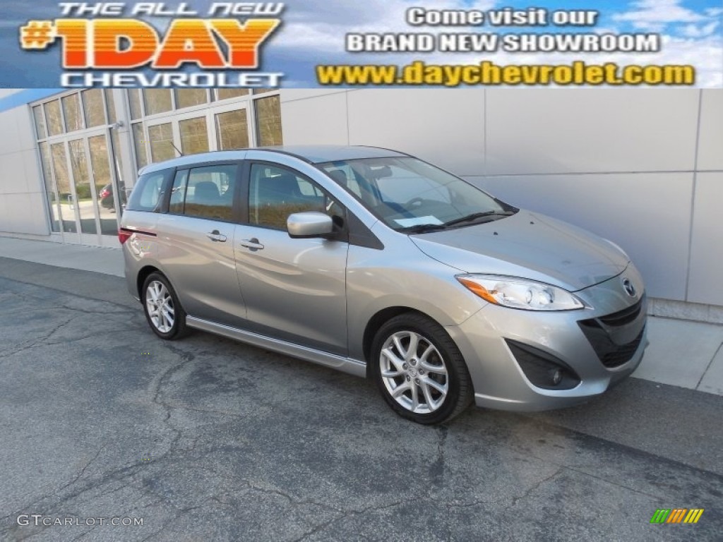 2012 MAZDA5 Touring - Liquid Silver Metallic / Black photo #1