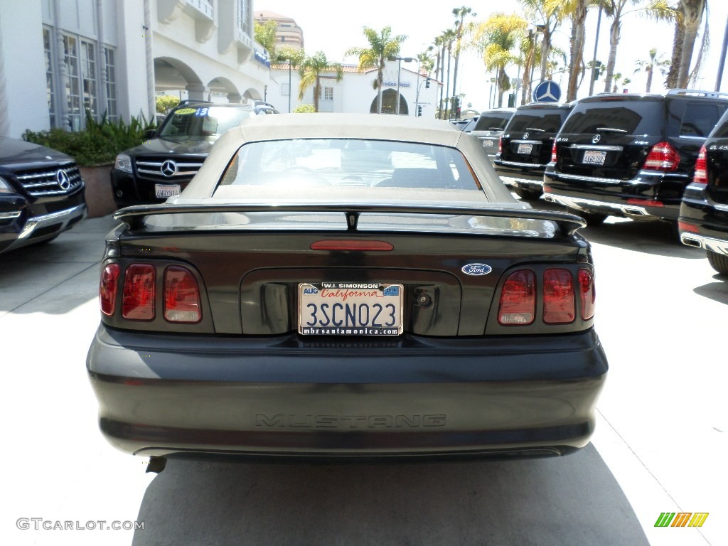1996 Mustang V6 Convertible - Black / Grey Cloth photo #3
