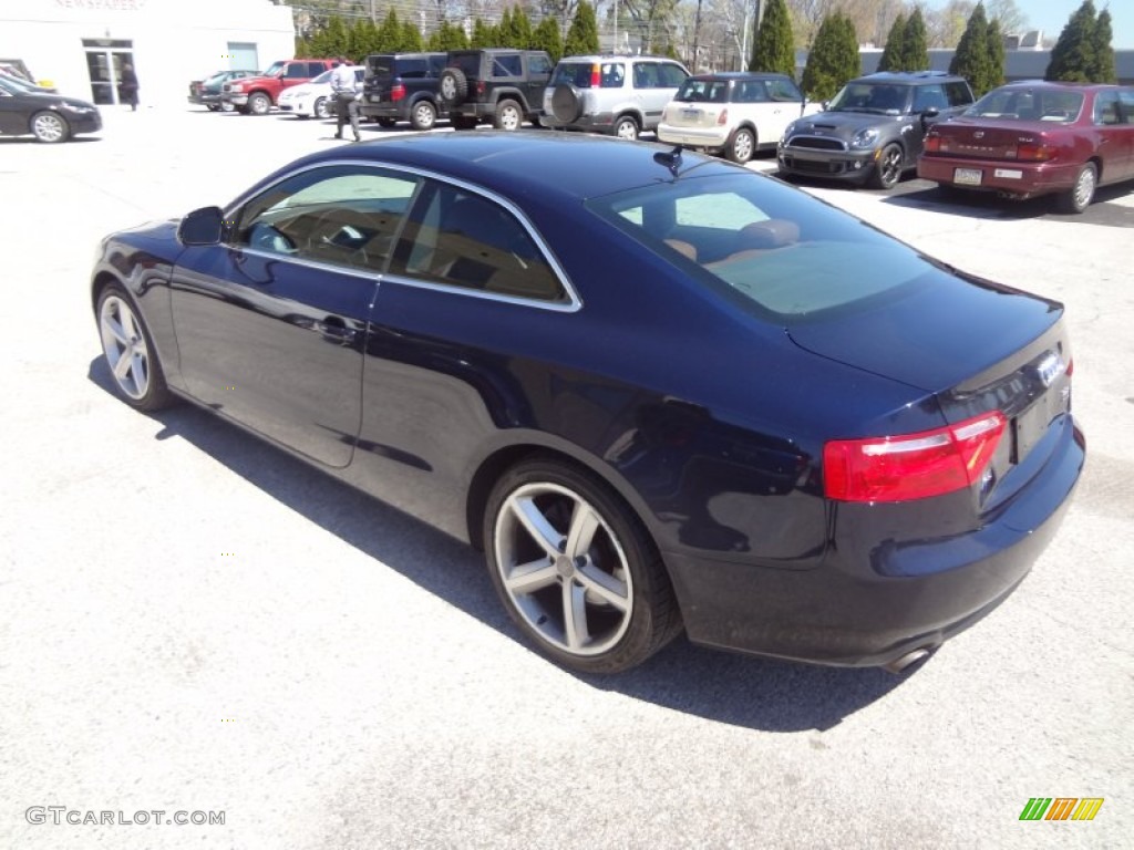 2009 A5 3.2 quattro Coupe - Deep Sea Blue Pearl / Cinnamon Brown photo #9