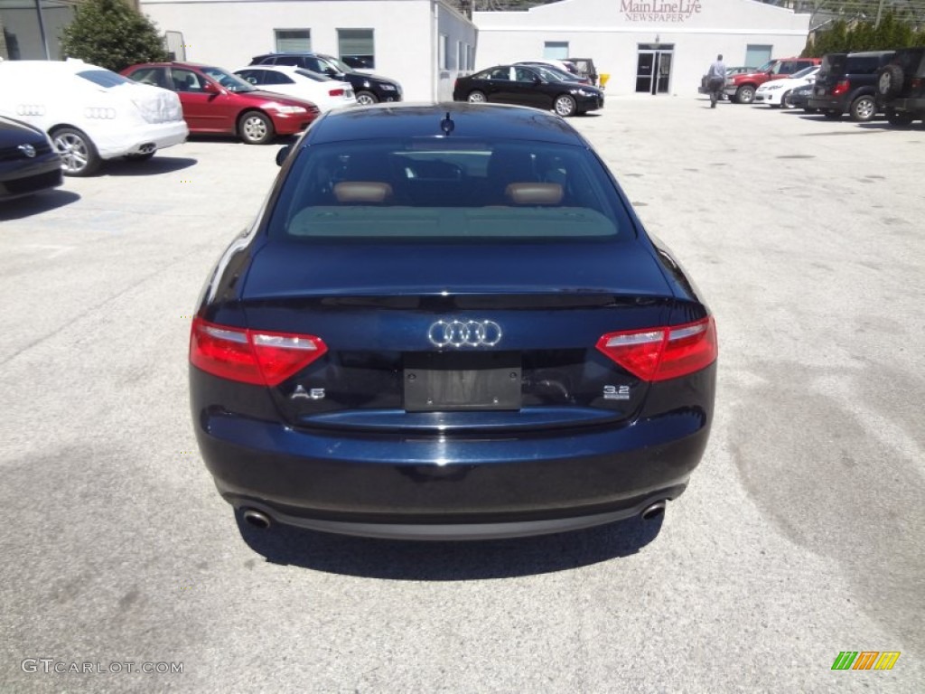 2009 A5 3.2 quattro Coupe - Deep Sea Blue Pearl / Cinnamon Brown photo #10