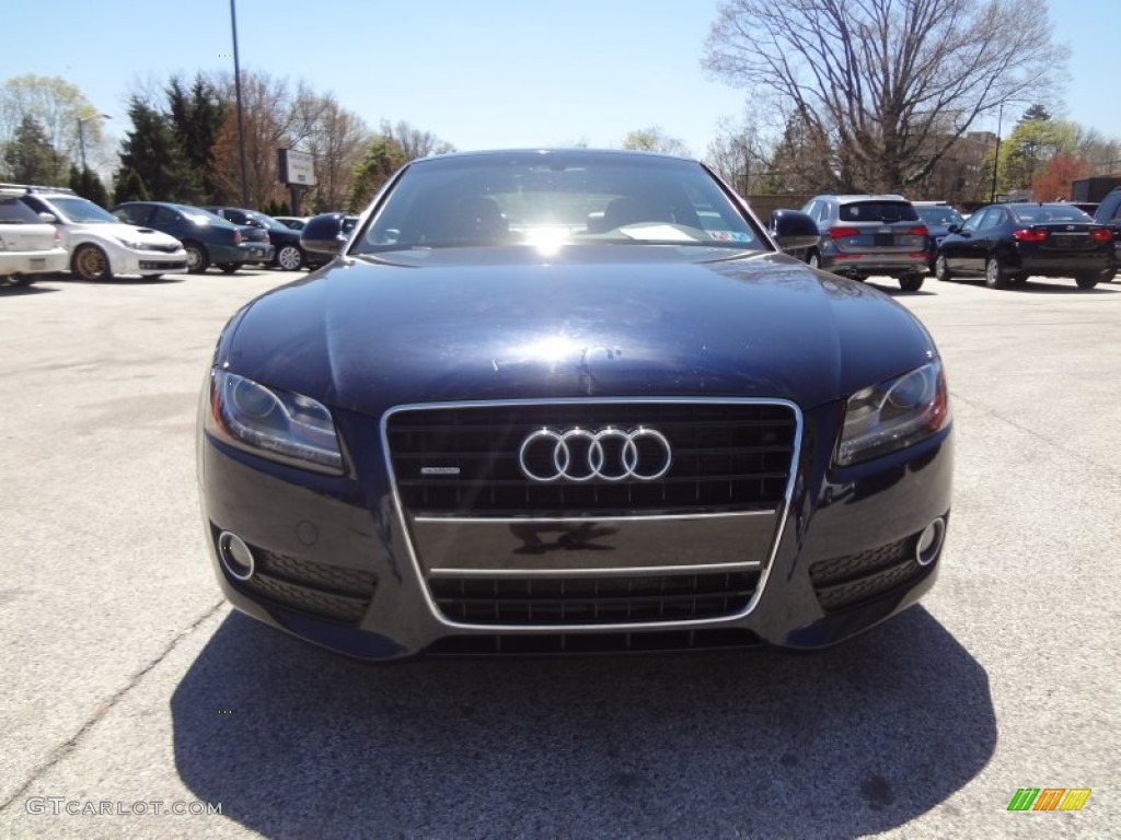2009 A5 3.2 quattro Coupe - Deep Sea Blue Pearl / Cinnamon Brown photo #11