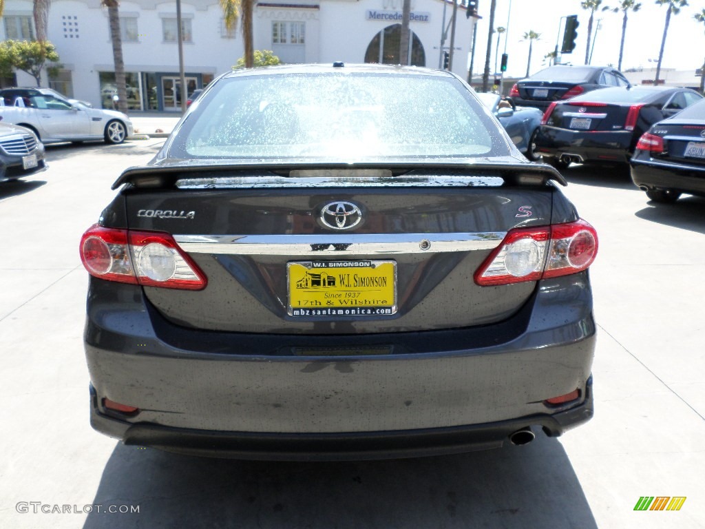 2012 Corolla S - Magnetic Gray Metallic / Dark Charcoal photo #3