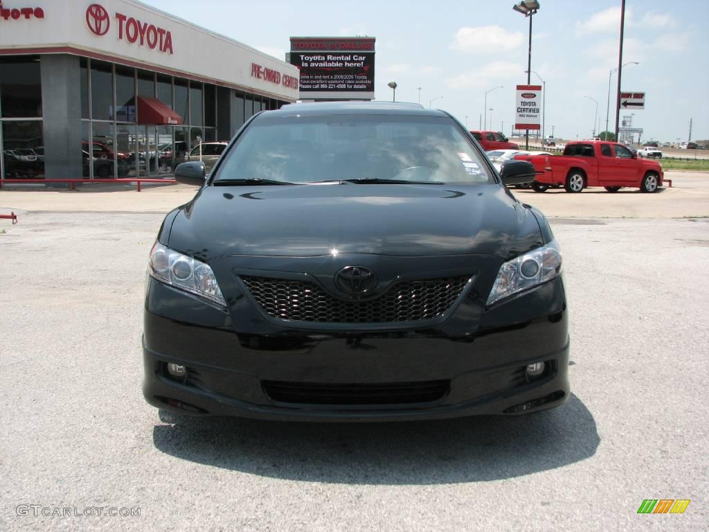 2008 Camry XLE V6 - Black / Dark Charcoal photo #3