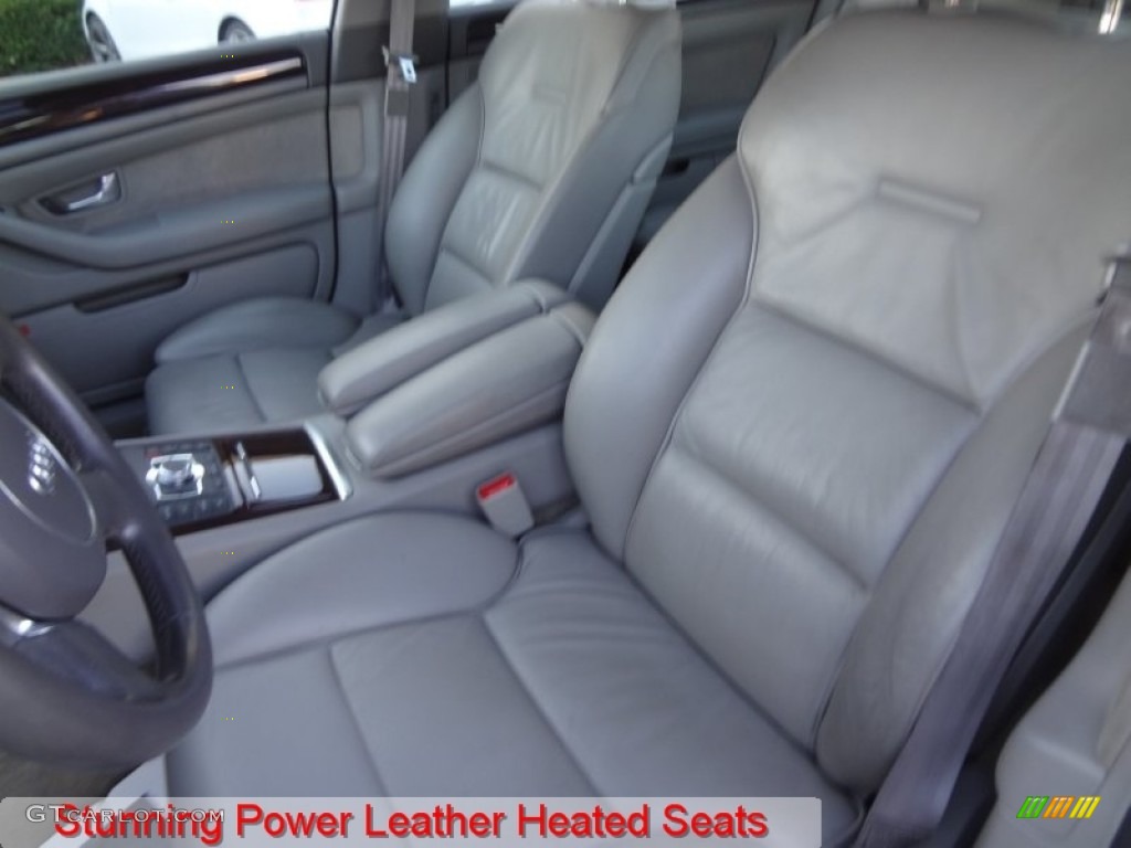 2005 A8 L 4.2 quattro - Oyster Grey Metallic / Platinum photo #4