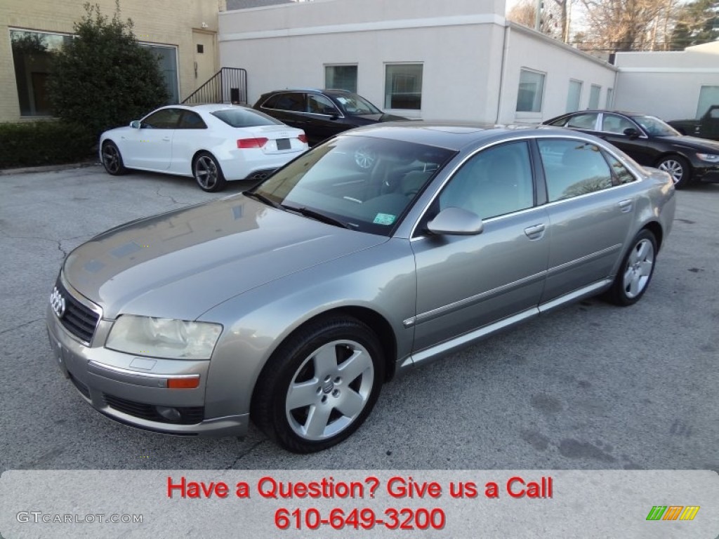 2005 A8 L 4.2 quattro - Oyster Grey Metallic / Platinum photo #7
