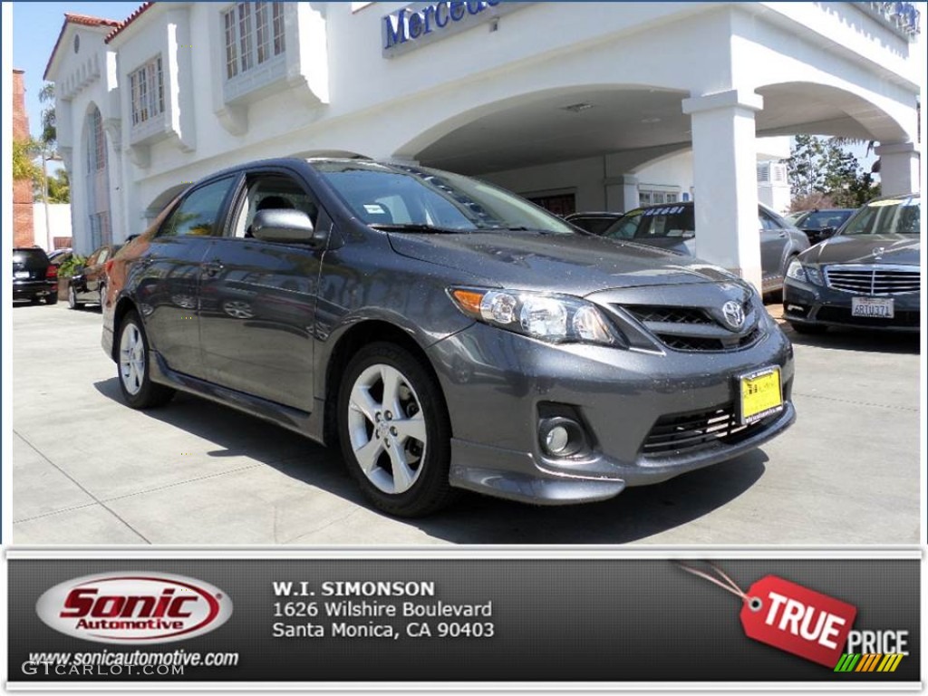 2012 Corolla S - Magnetic Gray Metallic / Dark Charcoal photo #26