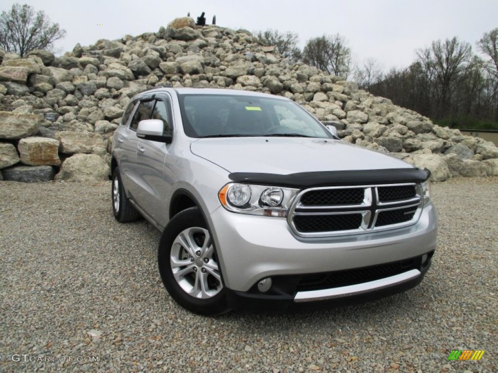 2011 Durango Crew 4x4 - Bright Silver Metallic / Dark Graystone/Medium Graystone photo #1