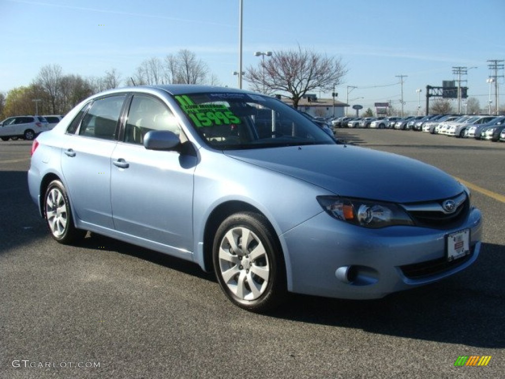2011 Impreza 2.5i Sedan - Sky Blue Pearl / Ivory photo #3