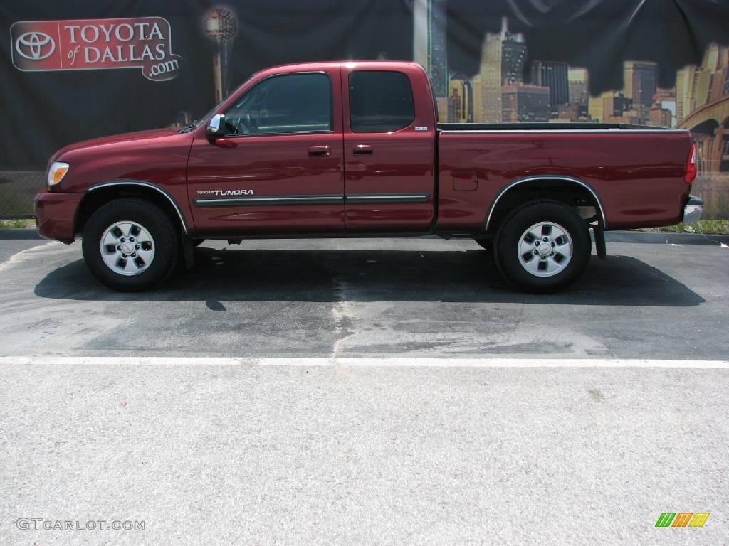 2006 Tundra SR5 Access Cab - Salsa Red Pearl / Taupe photo #1