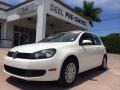 Candy White 2011 Volkswagen Golf 4 Door